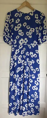 BNWOT Holly Willoughby M&S Floral Round Neck Midaxi Tea Dress Size 8 Regular • £22