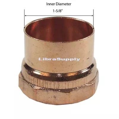 Libra Supply 2 Inch 2'' 2-inch DWV Wrought Copper Female Adapter C X FIP • $17.84