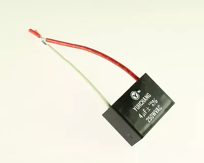 5x 4uF 250Vac Motor Run Capacitor 250V AC 4mfd 250 Volts Wire Leads  • $24.99