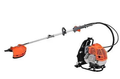 Petrol Backpack Brush Cutter Strimmer Grass Trimmer Garden 52cc 2 Stroke Kit • £119.99