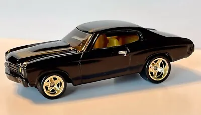 $14.95 • Buy Loose Hot Wheels 1970 CHEVY CHEVELLE SS PHIL'S GARAGE *CHASE* BLACK REAL RIDERS