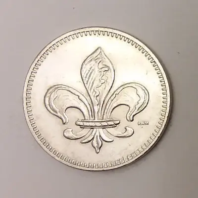 Fleur-de-lis Bullseye Coin Token 25mm • £9.45