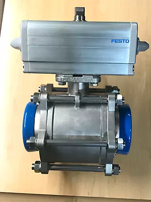 Festo Daps-0240-090-r-fo710 * Dn-100 Cf8m  Ss 4  Ball Valve  1000 Wog ..new** • $1599