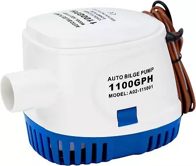 1100GPH Automatic Bilge Pump 12V Submersible Marine Bilge Water Pump With Float  • $31.37