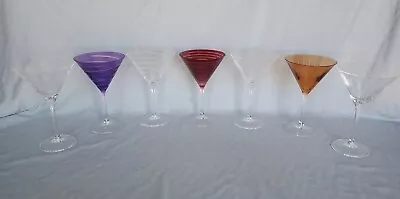 Cheers Martini Glasses - Mix/Color Or Clear - By Mikasa Your Choice! • $10