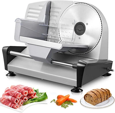 £58.99 • Buy Electric Meat Slicer Machine For Home 150W Include Stainless Steel Serrated