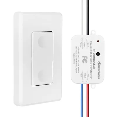 DEWENWILS Wireless Light Switch And Receiver Kit Remote Control Wall Switch  • $13.59