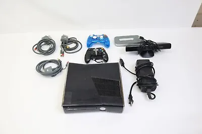 Xbox 360 S Slim Model 1439 Console Controller 250 Gig GB Kinect TESTED • $75.95