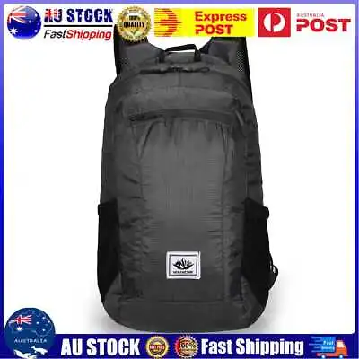 $12.69 • Buy 20L Large Waterproof Folding Climbing Backpack Bags Travel Rucksack (Black)