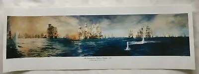 £20 • Buy 'Panorama Of The Battle Of Trafalgar' Lithographic Colour Print By W.L. Wyllie