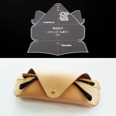 Acrylic Leathercraft Template Pattern For Glasses Case Bag Handmade DIY MPB-02 • $14.29