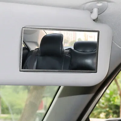 Silver Stainless Steel Clip On Sun Visor Vanity Mirror For Car Truck Automobile • $14.03