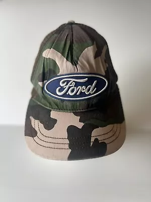 Ford Vintage Camouflage Hat Cap Mustang Racing Car Hunting Fishing Logo • $39.99