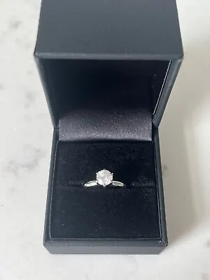 £799.99 • Buy Platinum Diamond 0.75ct Solitaire Engagement Ring, Size L