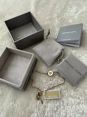 Michael Kors Ladies Bracelet Yellow Gold Brand New With Box And Pouch • £89.99