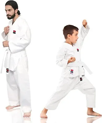 Stealth Sports Karate Gi With Free Belt 8oz Karate Kids Adults Fast Postage • £11.99