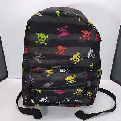 Skulls Print YAK PAK Multi Color School Bookbag Travel Backpack Durable Bag • $25