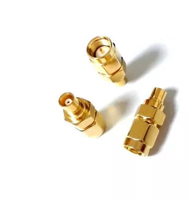 SMA Male Plug To MCX Female RF Coaxial Adapter Connector X1      669 • £3.95