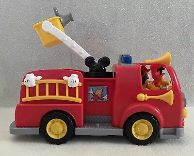 Disney Mickey Mouse Fire Engine Truck Lights And Sounds With Mickey And Pluto • $14