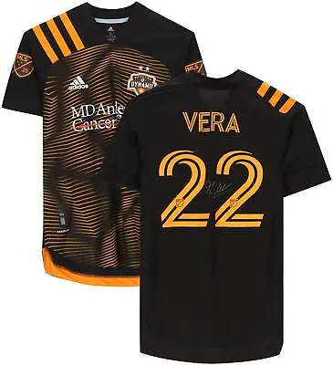 £382.93 • Buy Matias Vera Houston Dynamo Signed Match-Used #22 Black Jersey - 2020 MLS Season