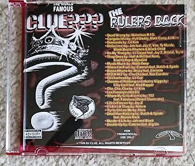 DJ CLUE – The Rulers Back Mixtape : CD RARE 🔥 🔥  • $17.99