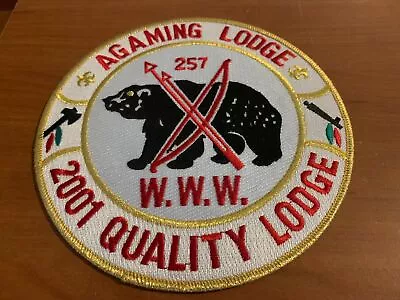 OA Agaming (257) 2001 Quality Lodge Jacket Or Back Patch (J-3) Merged 2005 • $4.99