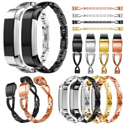 $16.74 • Buy Bling Metal Wrist Band Replace Wristband Bracelet Watch Strap For Fitbit Alta HR