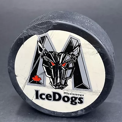 Vintage 1999 Mississauga Ice Dogs IceDogs OHL Rubber Ice Hockey Puck RARE • $12.99