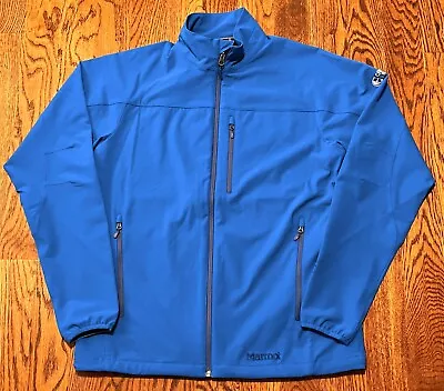 Mamot Tempo Jacket Mens Large Coblat Blue Softshell M3 Water Repellent NWT  • $59.99