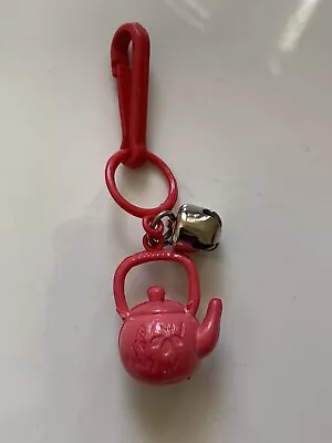 1980s Plastic Clip On 80s Bell Charm 4 Necklace HTF Red Teapot Rare Vintage • $19.99