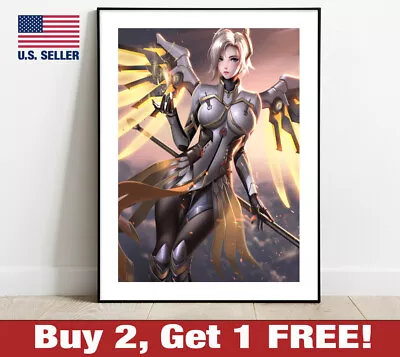 $22.95 • Buy Overwatch Mercy Poster  18  X 24   Print Game Room Wall Art Decor 2