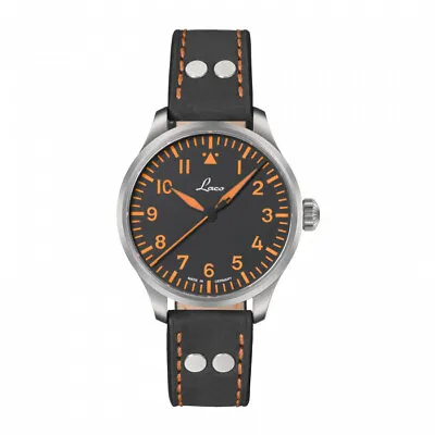 $399 • Buy Laco - Neapel 39 - Flieger Type-A Orange Automatic Pilot Watch, #862129 Augsburg