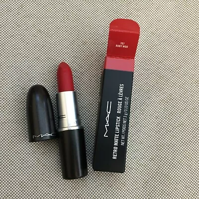 MAC MATTE RETRO** RUBY WOO ** (707) LIPSTICK 3G  NEW AND BOXED With FREE POSTAGE • £8.49