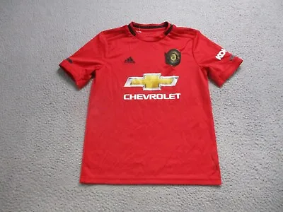 Manchester United Jersey Adidas Kit Medium Chevrolet Soccer Football Red Casual • $11.50