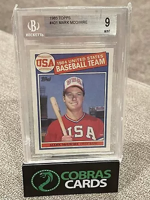 Mark McGwire 1985 Topps USA Baseball Rookie RC #401 BGS 9 • $149.99