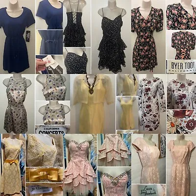 Reseller 10 PC Lot #1 Vintage Dresses 50s 60s 70s 80s 90s Collector Liquidating • $198