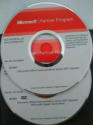 Microsoft Office Communications Server 2007 Standard W/ Speech Server Role • $9.98