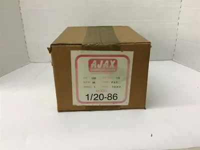 Ajax 1/20-86 1/20 HP AC Motor 115 Volts 86 Rpm Single Phase  • $85