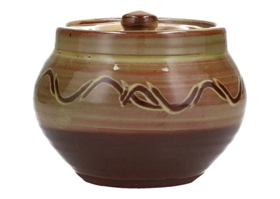 £15 • Buy Charles Tustin Winchcombe Pottery Lidded Jam / Preserve / Sugar Bowl