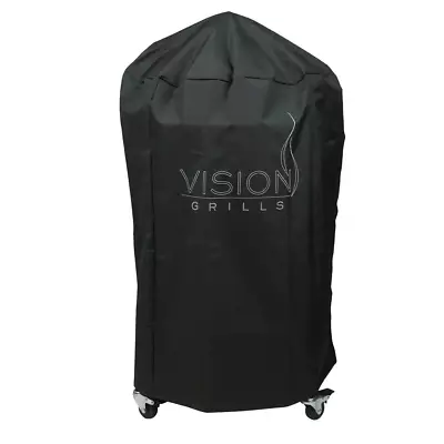 Vision Grills Large Grill Cover Heavy Duty Polyester Outdoor Protection Black • $65.51