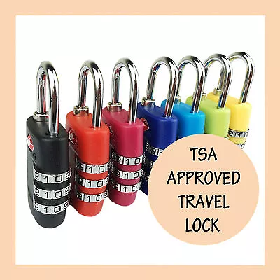 $7.49 • Buy Combination Travel Padlock For Bag Suitcase TSA Approved Luggage Locks