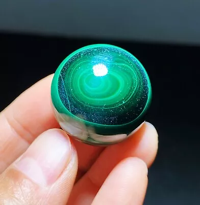 25mm Natural Green Malachite Polished Sphere Ball Reiki Healing B008 • $16.99