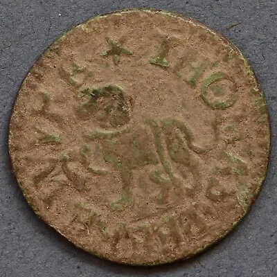 Thomas Peeke Of Colchester Essex 17th Century Farthing Trade Token C.1660. • £95