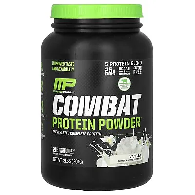 MusclePharm Combat Protein Powder Vanilla 32 Oz 907 G Banned Substances Tested • $42.99