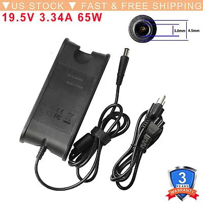 $10.99 • Buy AC Adapter For Dell Inspiron 15 3593 Laptop 65W Charger Power Supply Cord US