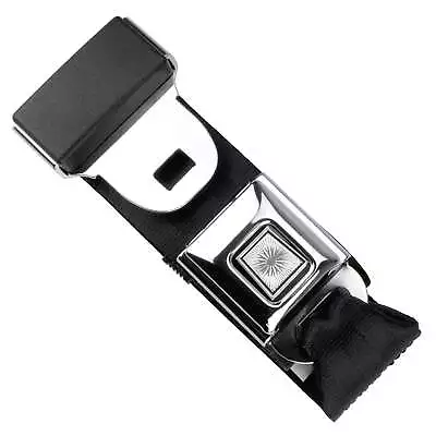 RetroBelt Black Pushbutton Lap Seat Belt 75  W/ Hardware Seatbelt Safety Classic • $34.99