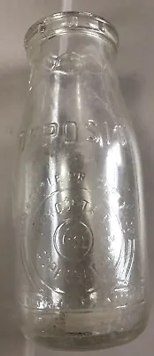 Dairy Container Corporation Detroit Mich./Michigan Half Pint Milk Bottle Loc#G6 • $3.99