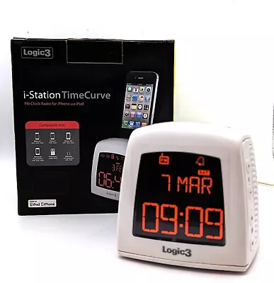 Logic3 I-Station TimeCurve Docking Station  FM Clock & Radio For IPhone And IPad • £10