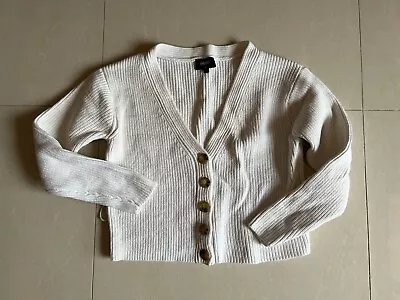 BARDOT - Cream/White Button Chunky Knit Cardigan Size XS • $15