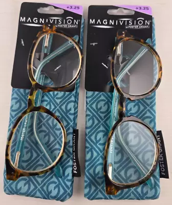 Foster Grant Reading Glasses Magnivision Core + 3.25 ( 2 Pc ) • $29.95